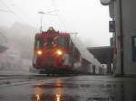 Kein gutes Wetter in G�schenen am Morgen des 22.08.2009. Obs ...