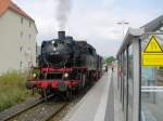 BR 64 64 491 im Bahnhof Ebermannstadt kurz vor der Abfahrt nach N�rnberg zum Herbstfest ins DB Museum N�rnberg 