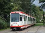 dortmund-auch-die-niederflurwagen N8C 107 der DSW21 in der Wendeschleife Brackel >Sept.2009<
