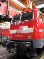 BR 111 Lokportraits 111 133-5 der DB Regio Magdeburg beim Tag der offenen T�r im AW Dessau.