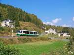 Vogtlandbahn VBG83120 in Zwota, 20.9.09.