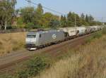 ITL Eisenbahngesellschaft mbH Und noch ein Highlight, die 185 548-5 der ITL mit einem Ganzzug Transcereales-Getreidewagen in Magdeburg Diesdorf. Der Zug fuhr in Richtung Braunschweig. Fotografiert am 20.09.2009.