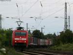 BR 152 152 153-3 mit einem KLV -> Norden in Geisenheim 12.8.09