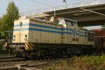 BR 202 ITB 1101 bei Bauarbeiten am 20.9.09 im Bahnhof Ratingen-Ost