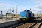BR 203 V 1202 der MWB rast am 12.09.09 durch Bitterfeld Richtung Leipzig/Halle.