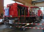 Am 843 009-2 Cargo-Diesellok, mit Blick in die Innereien am ...