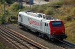 E 37 519 der Veolia steht am 20.09.09 in Bitterfeld. ...