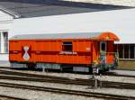 RhB - Dienstwagen Xak-V 9101 in Landquart am 26.07.2009  ...
