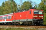 Die 143 653-4 als Regionalexpress von Frankfurt HBF nach Wiesbaden ...