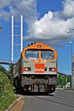 die hvle mit einem Tiger(V 330.1) wieder im Stralsunder S�dhafen ...