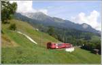 RE 1044 mit Steuerwagen 1756 f�hrt in den neuen Saaser ...