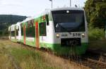 VT 112 fährt mit ihrer RB in Wasungen ein am ... VT 112 fährt mit ihrer RB in Wasungen ein am ...