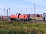BR 295 295 016-0 am 18.09.2009 auf dem Weg zum n�chsten Auftrag. Fotografiert am 18.09.2009 in Hamburg - Altenwerder.