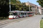 zwickau GT6M 912 auf dem Stadtbahnabschnitt zwischen Alter Steinweg und Hauptmarkt. � Neul Alexander