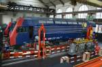 re-450-dpz 9.09.2009 Tag der offenen T�r im Betriebswerk Z�rich Altstetten. Re450 auf der Hebeb�hne