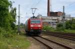145 057-6 auf den Weg zum AW Dessau  ...