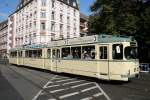 Nochmal O-Wagen 110 in historischer Lackierung am Lokalbahnhof. Hierbei handelt ...