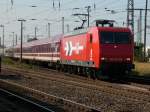 HGK Hafen - Und Guterverkehr Koln HGK 145-CL 014 hatte nun am 27.September 2009 Ausfahrt nach Binz bekommen und verlie� den Bahnhof Bergen/R�gen.