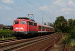 br-110-bugelfalte 110 438-5 mit dem RE 15420 (Frankfurt(Main)Hbf-Koblenz Hbf)  am km 59,9 14.8.09