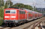 Die 111 014-7 in Wuppertal Vohwinkel am 25,09,09  ...