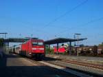 101 094 f�hrt mit dem IC 2013 durch Ludwigshafen-Oggersheim. Aufgenommen ...