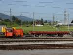 Die Tm 236 008 der SOB am 01.07.2009 abgestellt in ...