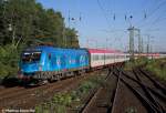 1x16-werbeloks Auch der UEFA-Taurus kam nach Hamburg.1116 080-1 mit dem Euronight aus Wien am 24.07.08 in Hmb.Langenfelde.
