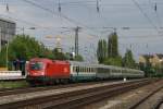 1116 079-3 mit einem EC in München Heimeranplatz am 30.05.09 ... 1116 079-3 mit einem EC in München Heimeranplatz am 30.05.09 ...