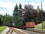 Presnitztalbahn Im Bahnhof von Schl�ssel konnte die I K Nr. 54 (99 7528) ein weiteres Mal auf die Speicherkarte gebannt werden: