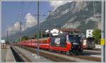 RE1128 aus St.Moritz mit Ge 4/4 III 648 Susch in ...