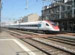 Hier ein ICN nach Basel SBB, bei der Ausfahrt am ...