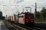 151 053-6 mit Containerzug ...  Gilbert Coletti 01.10.2009