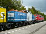 203 637-4 war am 24.09.2009 in einen ziemlich bunten Lokzug ...