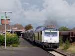 246 006-1(Hemmoor) unterwegs mit ME39414, verabschiedet sich mit einer kleinen ...