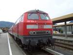 oberstdorf Die Br 218 macht halt in Oberstdorf