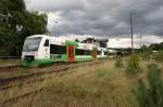 br-650-regioshuttle-private VT 114 'Bad Salzungen' mit einer RB nach Eisenach am 05.09.2009