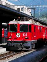 e-loks-ge-4-4-ii Der wieder aufgebaute Ge 4/4 II 632 (nach seinem Unfall bei Valendas
am 05.01.07) in Bahnhof Chur am 02.10.09.