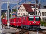e-loks-ge-4-4-ii Der Ge 4/4 II 629 auf der Arosalinie beim rangieren in Bahnhof 
Chur am 02.10.09