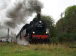 BR 94 94 1538 beim Herbstfest der Rennsteigbahn am 3.10.2009 am Bahnhof St�tzerbach.