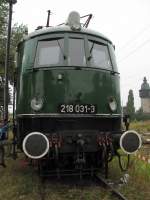 E 18 218 031-3 aus Halle beim BW Fest in Sch�neweide.