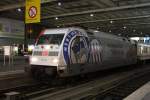 BR 101 Werbelokomotiven Am Abend des 02.10.2009 konnte ich die BR 101 144-4 Hertha BSC Berlin mit  Lr 78321 aus Ulm kommend Fotografieren. In M�nchen HBF