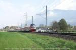 railjet Instruktionsfahrt 98241 mit �BB - RailJet f�hrendem Steuerwagen Afmpz 712 - 9 und 1116 212 am Schluss auf der Fahrt nach Sargans in Weite SG
02.10.09