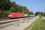 BR 185 mit Zugen 185 074 am 23.09.09 in A�ling/Obb Richtung Brenner