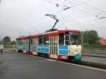 frankfurt-oder Stra�enbahnlinie 3 nach Europa-Universit�t an der Haltestelle Markendorf-Ort.