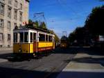 karlsruhe-hier-bitte-keine-s-bahnen-einstellen Tw 14 bei der Oberpostdirektion. Im Hintergrund sieht man Tw 95. Aufgenommen am 3.10.2009
