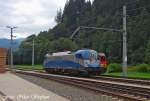 br-1216 Nach dem Wechseln in den anderen F�hrerstand,geht es nun zum anderen Ende,des mittlerweile bereitgestellten Leerzuges,H�ttau (�sterreichurlaub 13.08.09)