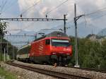 Die Re 460 096 am 29.06.2009 mit einem IR unterwegs ...