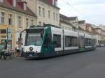 Stra�enbahnlinie 96 nach Kirschsteigfeld Marie-Juchacz-Stra�e an der Haltestelle Brandenburgische Stra�e. ...