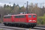 BR 110 im Doppelpack: 110 236-7 zieht eine Schwesterlok Richtung ...