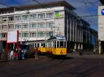 Tw 100 mit Bw 298 beim Marktplatz. Aufgenommen am 4.10.2009 ...